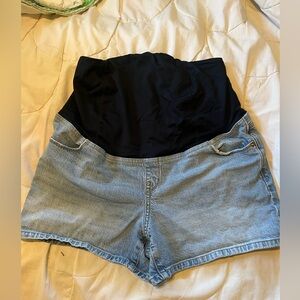 Isabel Maternity by Ingrid & Isabel High Waist Denim Shorts